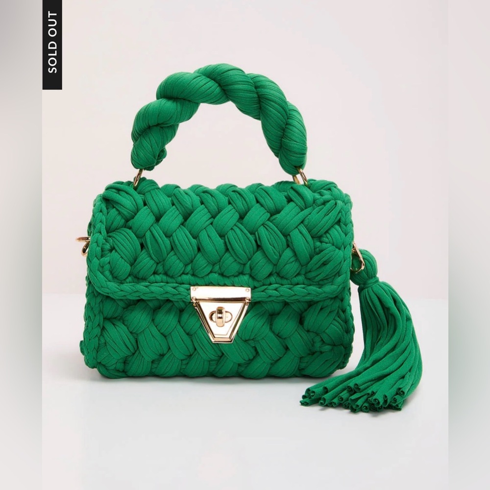 VICI Green Braided Handbag